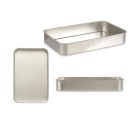 Roasting Tin 26 x 6,5 x 41 cm Silver Aluminium