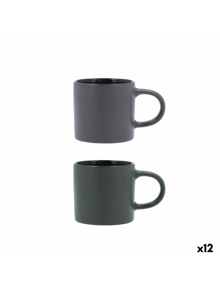 Tasse Bidasoa Dark Moon Céramique 250 ml (12 Unités)