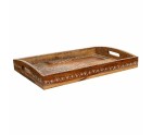 Plateau Alexandra House Living Blanc Naturel Bois de manguier 29 x 6 x 43 cm