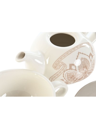 Teapot Home ESPRIT Blue White Beige Light Pink Dolomite 750 ml (2 Units)