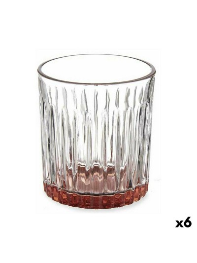 Vaso Exotic Cristal Marrón 6 Unidades (330 ml)