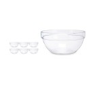 Bol Transparent verre (410 ml) (1 ud)