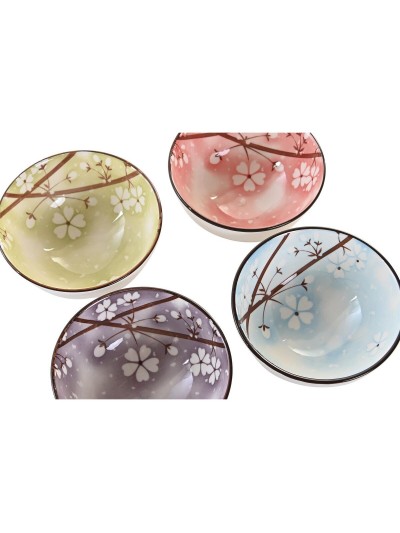 Sushi Set DKD Home Decor 34 x 34 x 6,5 cm Tree Multicolour Stoneware Oriental (12 Units)