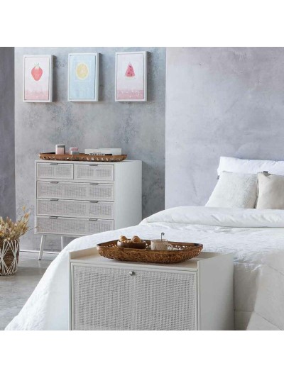 Bandeja Alexandra House Living Marrón claro Bambú 33 x 7 x 54 cm