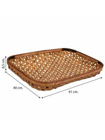 Bandeja Alexandra House Living Marrón claro Bambú 38 x 8 x 48 cm