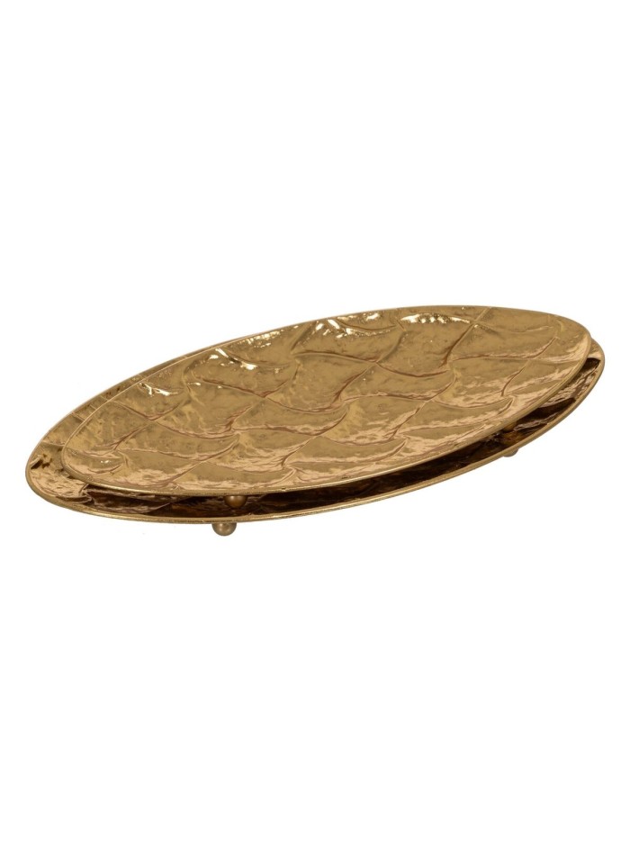 Snack tray Golden Iron 52 x 27 x 4 cm (2 Units)