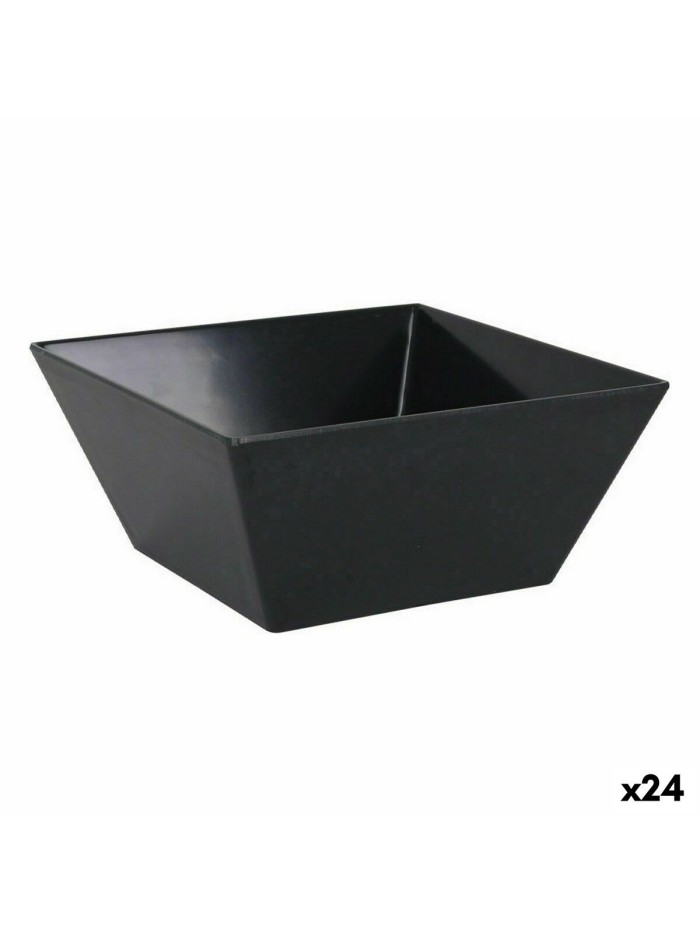 Bol pour Apéritifs La Mediterránea Mélamine Anthracite 18 x 18 x 8 cm (24 Unités)