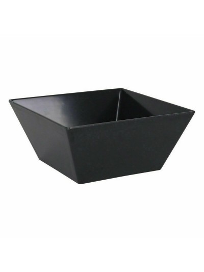 Bol pour Apéritifs La Mediterránea Mélamine Anthracite 18 x 18 x 8 cm (24 Unités)