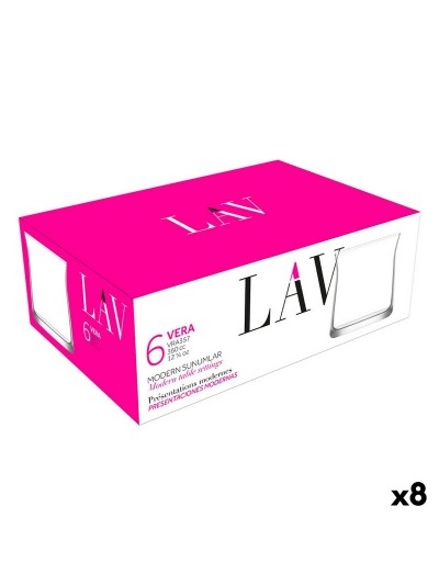 Set de Verres LAV Vera 360 ml 6 Pièces (8 Unités)