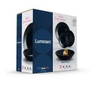 Vajilla Luminarc Zelie Negro Vidrio 18 Piezas