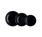 Vajilla Luminarc Zelie Negro Vidrio 18 Piezas