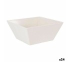 Snack Bowl La Mediterránea Melamin White Shine 18 x 18 x 8 cm (24 Units)
