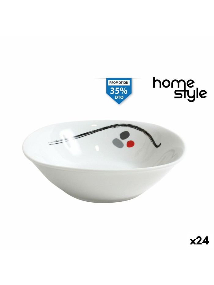 Assiettes Inde Zen&scratch Carré 22 x 22 x 6,5 cm (24 Unités)