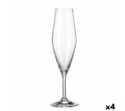 Set of cups Bohemia Crystal Galaxia champagne 210 ml 6 Units 4 Units