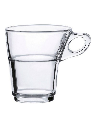 Juego de 6 Tazas de Café Duralex Caprice Transparente Cristal 90 ml 900 ml 6 Piezas (6 Unidades)