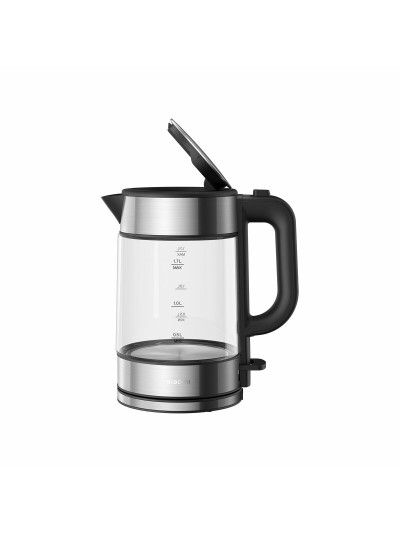 Hervidor Xiaomi BHR7423EU Negro Transparente Plateado Acero Inoxidable Vidrio de Borosilicato 1850-2200 W 1,7 L