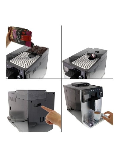 Cafetera Superautomática Melitta F 630-101 1400W Plateado 1400 W 15 bar 1,8 L
